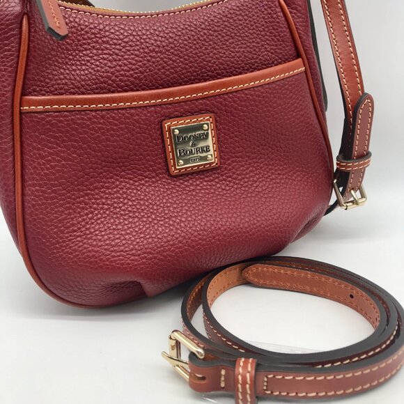 Dooney & Bourke Red Pebble Grain Margo Convertible Crossbody - Picture 10 of 12